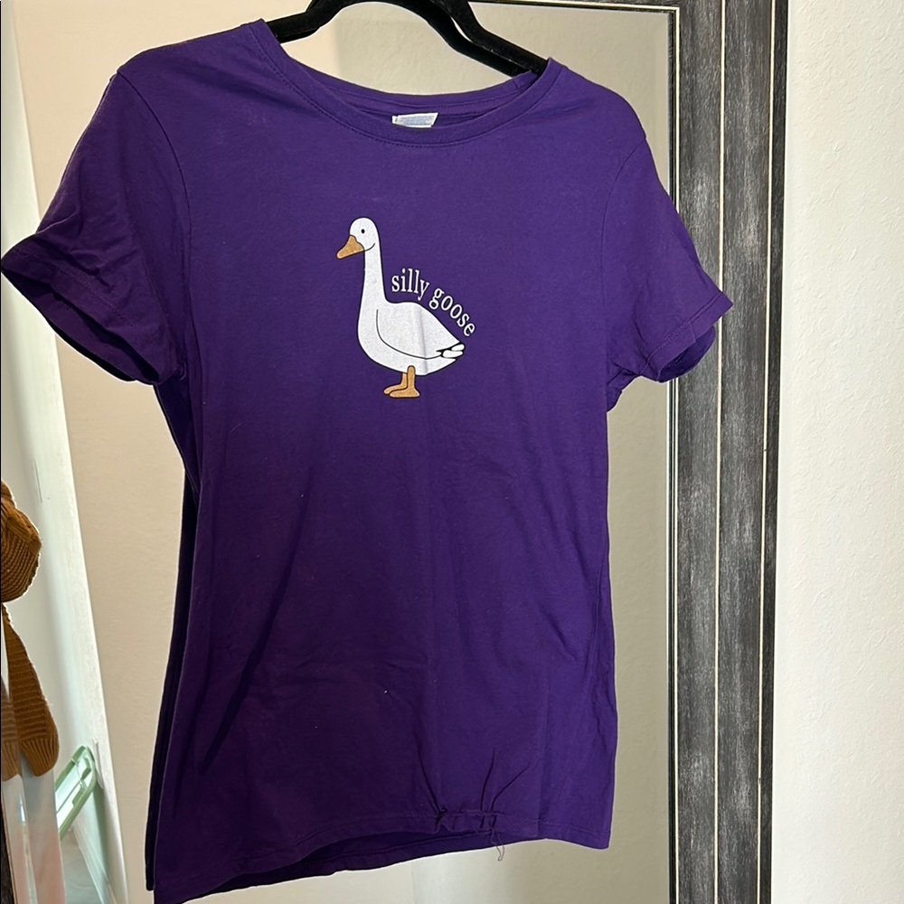 Purple Silly Goose Graphic Tee